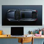 Lyxig Sportbil Canvas Poster Stor – Racing Supercar Väggkonst Kontor & Hem