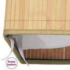 Bambu Tvättkorg 72 L 2 Sektioner – Tvättstuga & Badrum Sortering