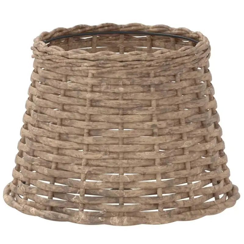 Wickerlampskärm Brun Ø25×17 cm – Naturlig Rattanfläta Bohemisk