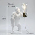 Gorilla Golvlampa Resin – Kreativ Djurdekorationslampa