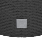Upphöjd Blomkruka Rattan-look 40×37,5 cm – PP & Metallram Balkong & Altan