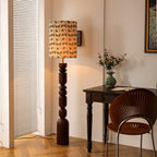 Retro LED Trä Golvlampa – Sovrum & Vardagsrum