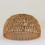 Handflätad Retro Papperslampskärm – Rattan Hänglampa Kafé & Hotell