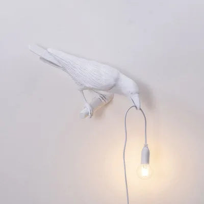 Lyckofågel Bordslampa Resin – Modern Animal Design