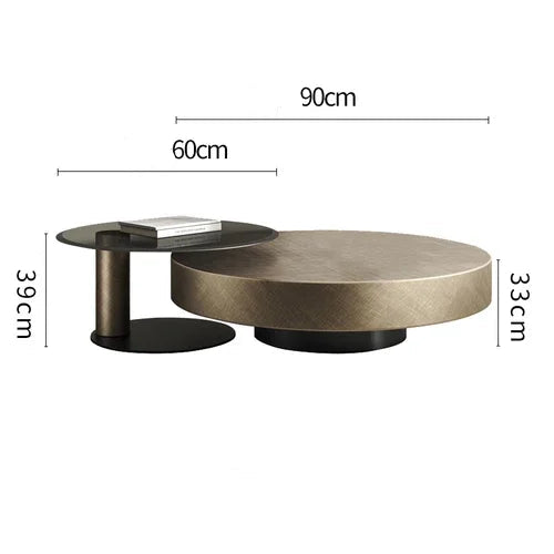 Soffbord Runt Metall – Lyxig Nordisk Design