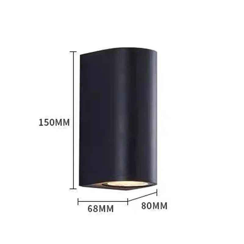 LED Kubform Vägglampa IP65 – Upp & Ner Trädgård
