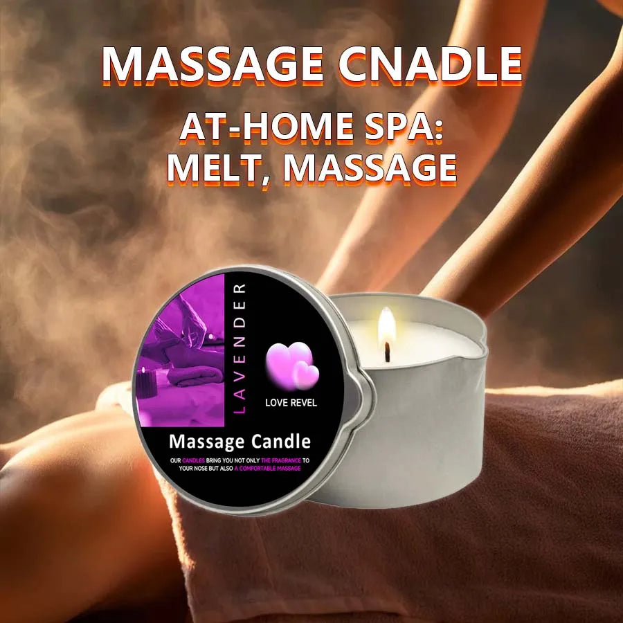 Massageolja Doftljus Amber & Vanilj 60ml – Sojvax Fuktgivande Jul Present