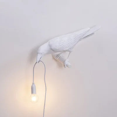 Lyckofågel Bordslampa Resin – Modern Animal Design