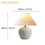 Wabi-Sabi Keramisk Bordslampa Svart – Japansk Retro