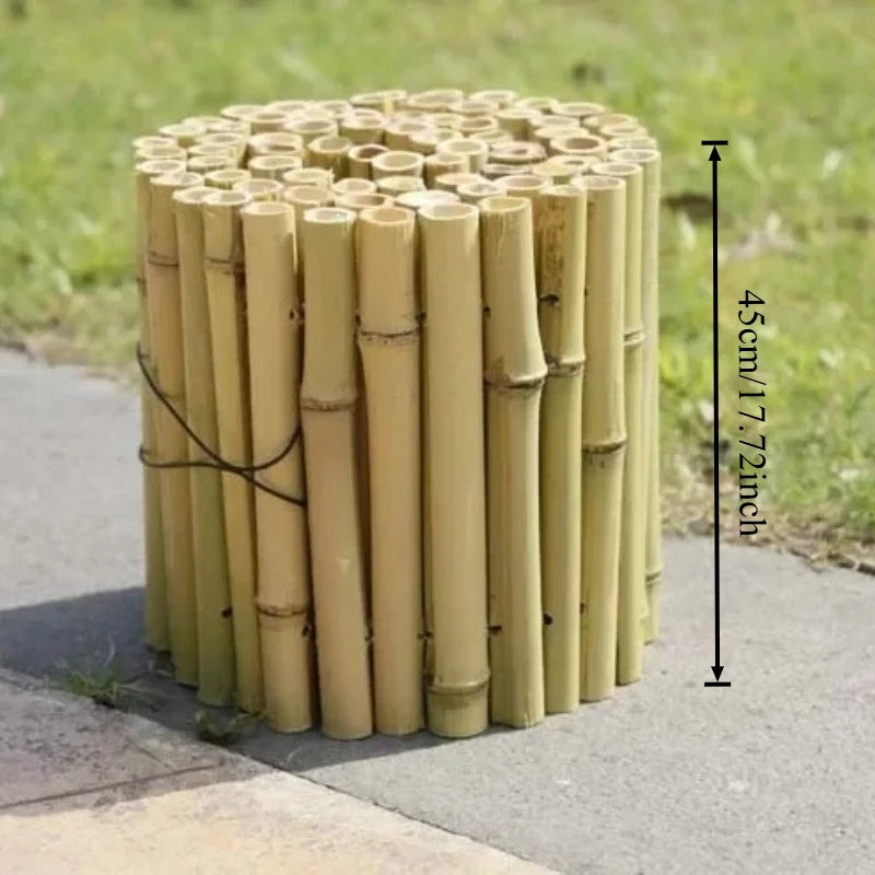 Bambu Trädgårdsstaket Dekorativt – Innegård Plantkant & Blomkruka