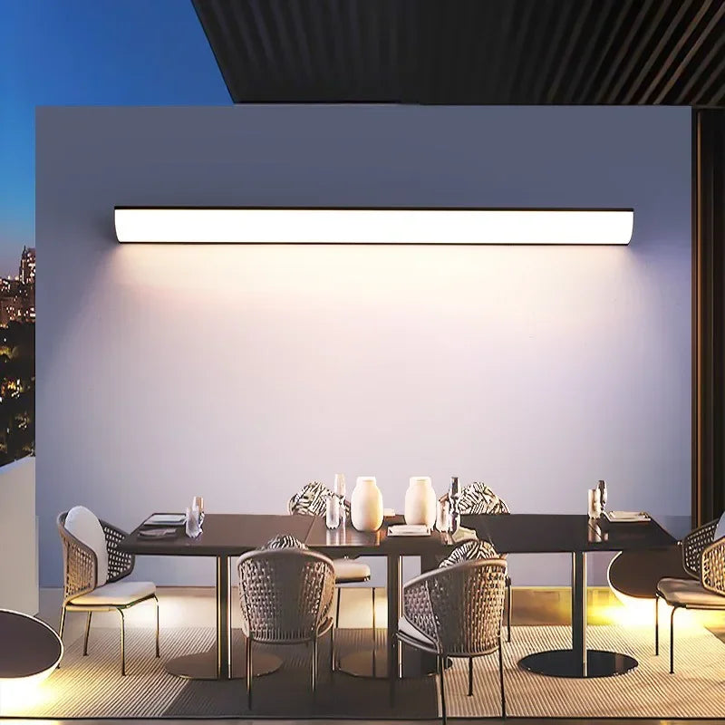 Minimalist Rand Vägglampa Utomhus – Villa & Trädgård