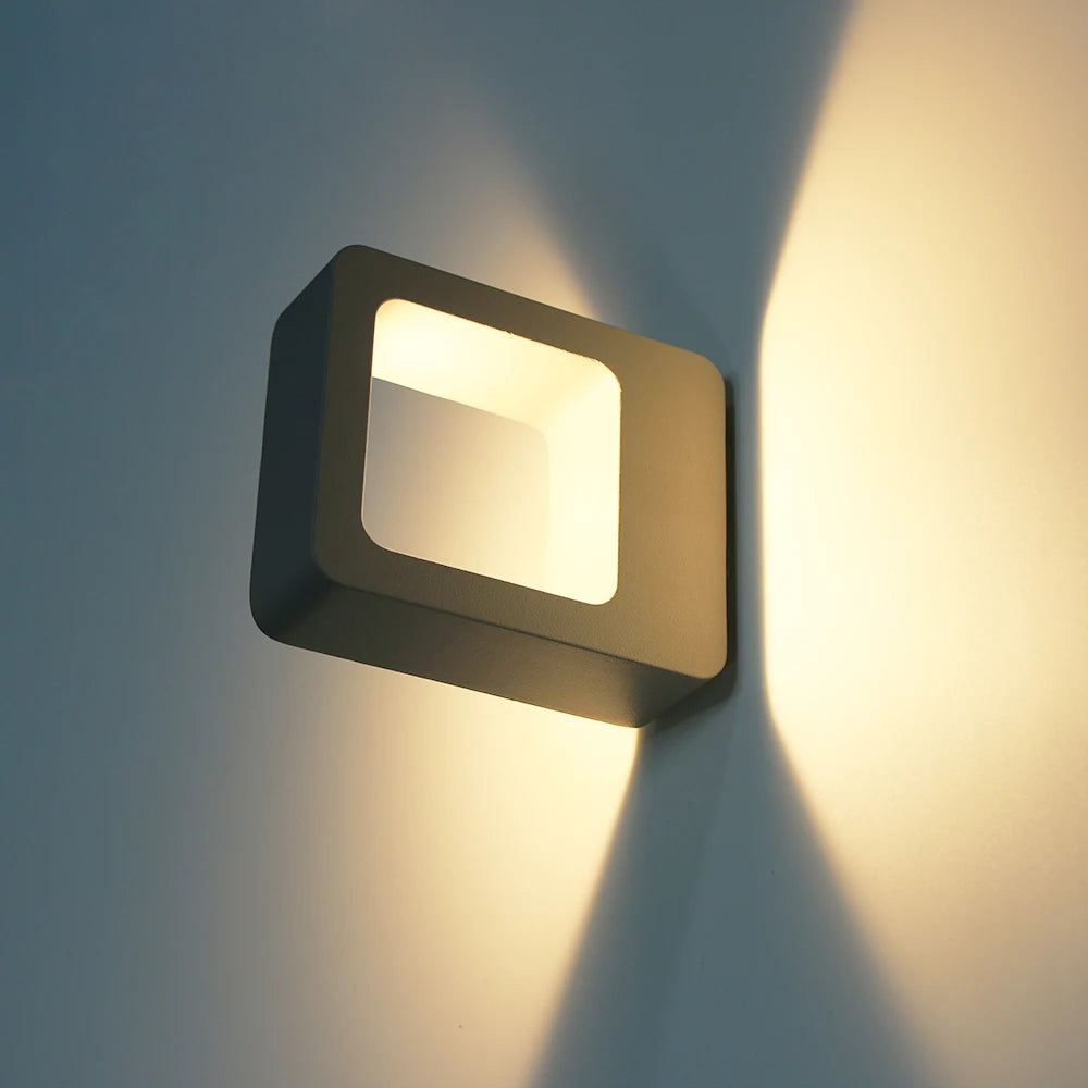 Rörelsesensor Utomhus Vägglampa – Aluminium Balkong