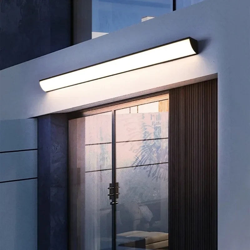 Minimalist Rand Vägglampa Utomhus – Villa & Trädgård