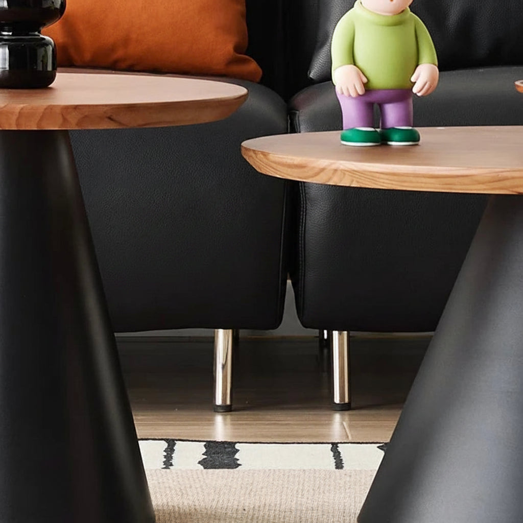 Runt Sidobord Metall – Avtagbar Nordisk