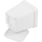 10-Pack Vita Plastblomkrukor 7 cm med Brickor – Sukkulenter & Kontorsodling
