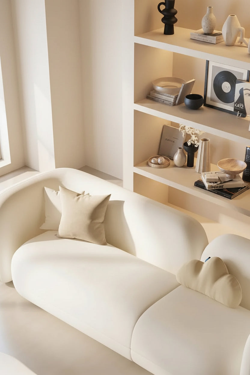 Raksoffa Cream – Skandinavisk Loungesoffa