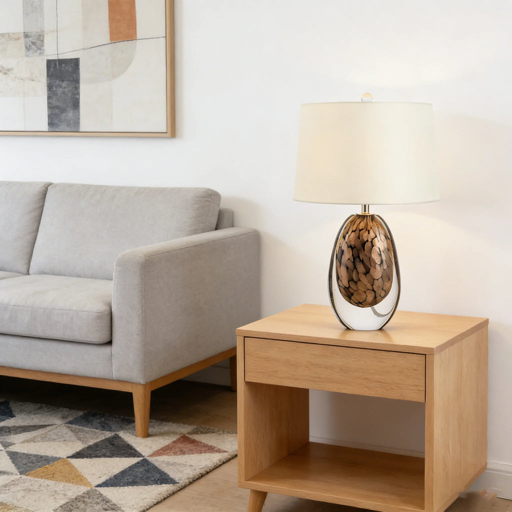 Kreativ Glasbordslampa Grön – Lyxig Hotell & Villa E27