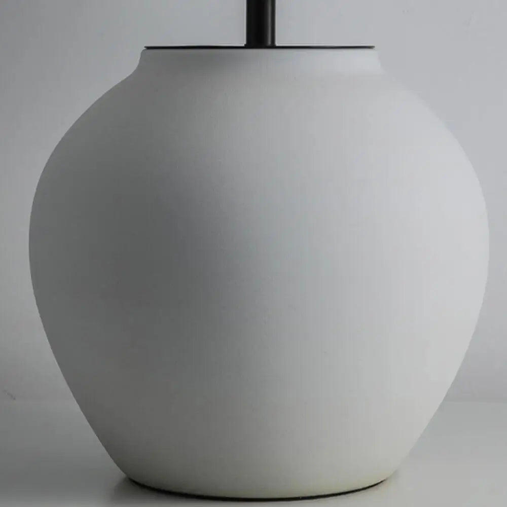 Wabi-Sabi Keramisk Bordslampa Svart – Japansk Retro
