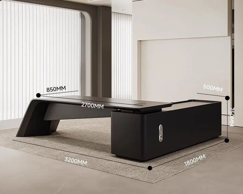 Långt Executive Skrivbord – Lyxig Reception