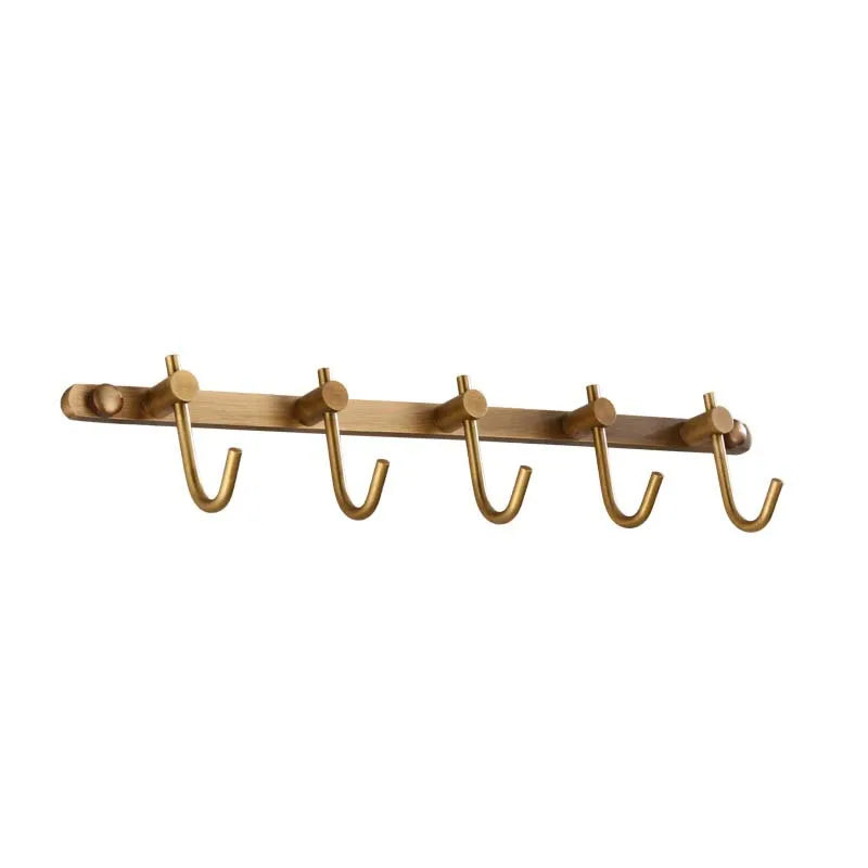 Mässing Antika Kaphooks 5 Krokar – Antika Badrumsbeslag Balkong & Hall