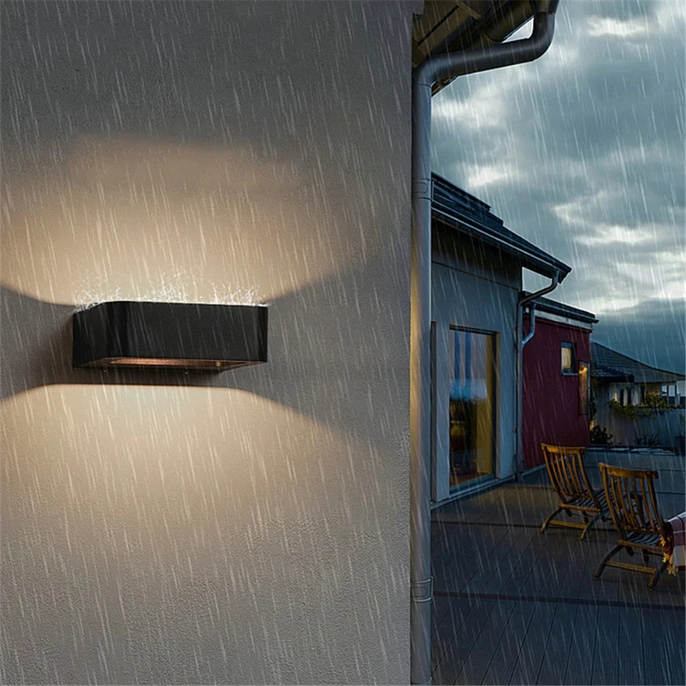 Rörelsesensor Utomhus Vägglampa – Aluminium Balkong