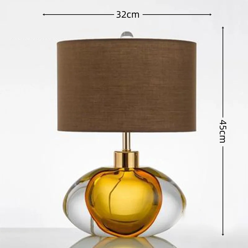 Kreativ Glasbordslampa Grön – Lyxig Hotell & Villa E27