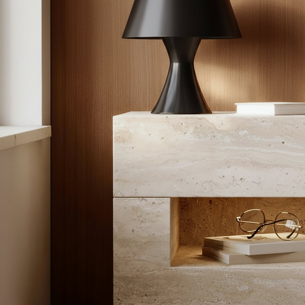 Nattduksbord Wabi-Sabi – Minimalistisk Dold Förvaring