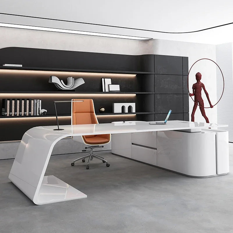 L-format Kontorsskrivbord – Ergonomisk Workstation