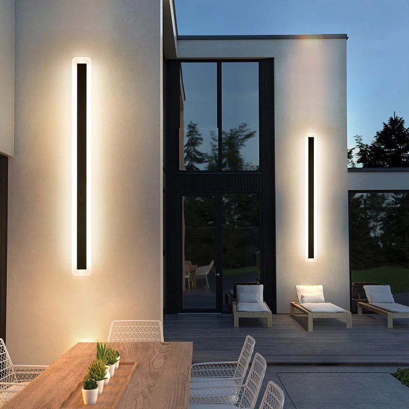 Utomhus Vägglampa Minimalist Rand – IP65 Veranda