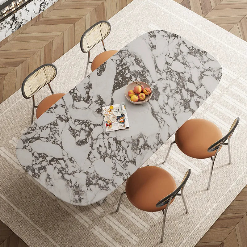 Marmormatbord Lyxig – Rektangulärt Kräm Design