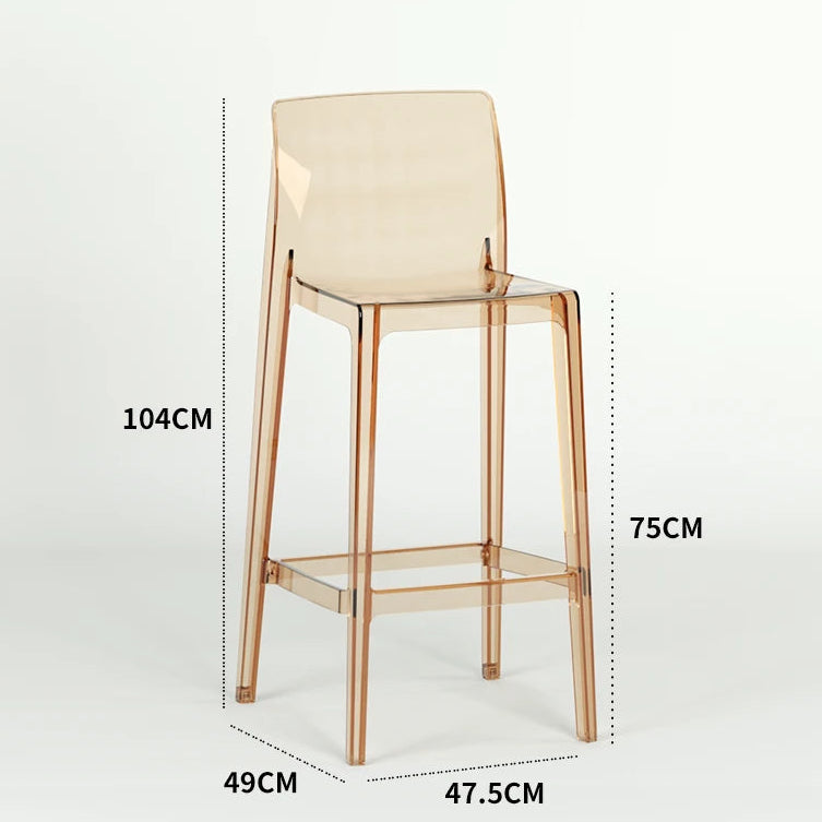Transparent Akryl Barpall – Skandinavisk Stil