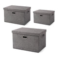 3-Pack Vikbara Förvaringskuber S M L Tvättbara – Lock Garderob & Barnrum