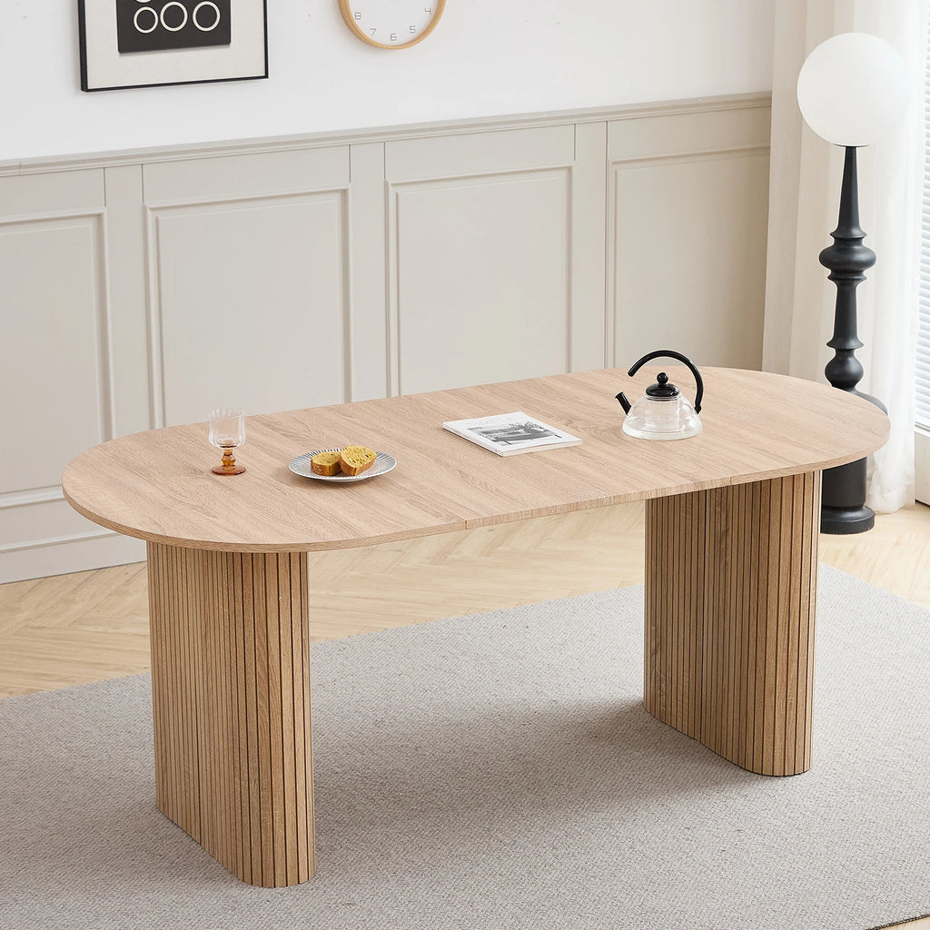 Matbord Ovalt 180x90 cm – Massivt Trä