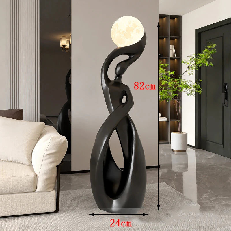 Nordisk Minimalist LED Golvlampa – Fjärrkontroll Dimbar