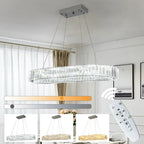 Nordisk Oval Kristalltakkrona – Lyxig LED Hotell & Hem