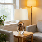 Kreativ Glasbordslampa Grön – Lyxig Hotell & Villa E27