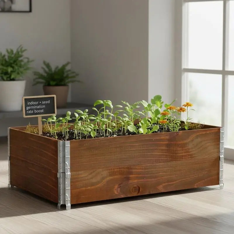 Upphöjd Odlingslåda Massivt Trä 120×80 cm – Altan, Balkong & Trädgård