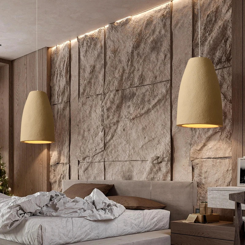 Wabi-Sabi Cement Hänglampa LED – Restaurant, Bar & Sovrum