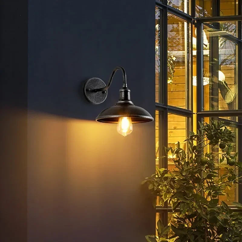 Retro LED Utomhusvägglampa E27 – Villa & Balkong