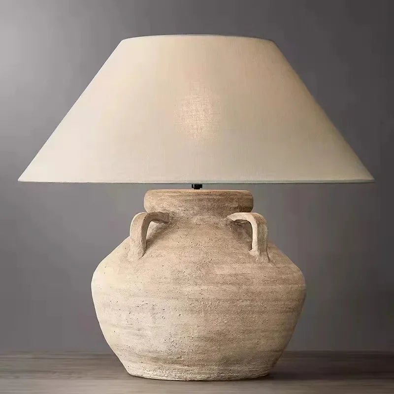 Nordisk Wabi-Sabi Retro Bordslampa – Handgjord Hotell