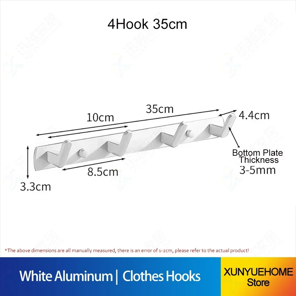Aluminium Väggkrok Vit – Handduk, Kappa & Klädförvaring Hall & Badrum
