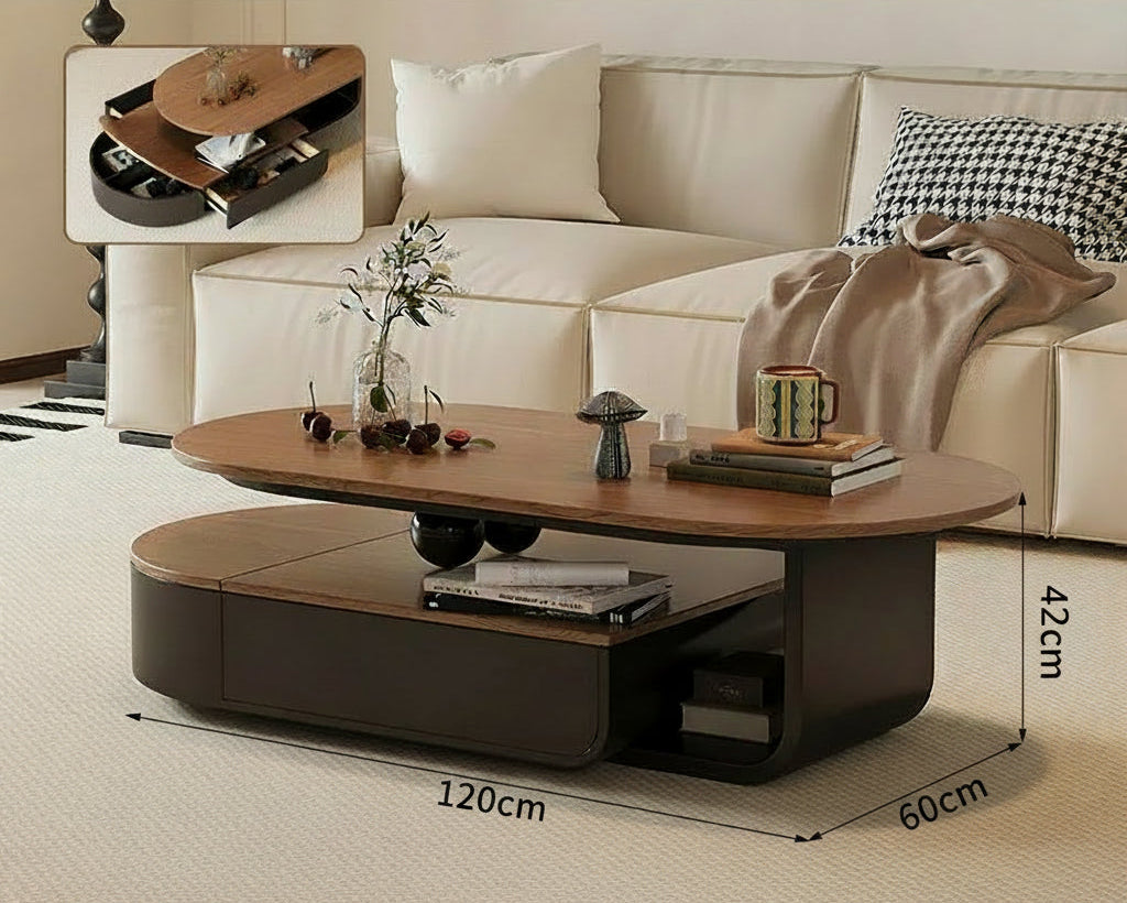 Lyxigt Sidobord – Förvaring, Designer Hjul