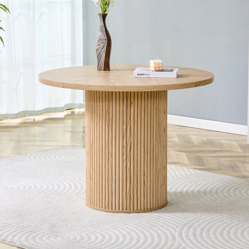 Runt Matbord 100 cm – MDF, 4-6 Pers
