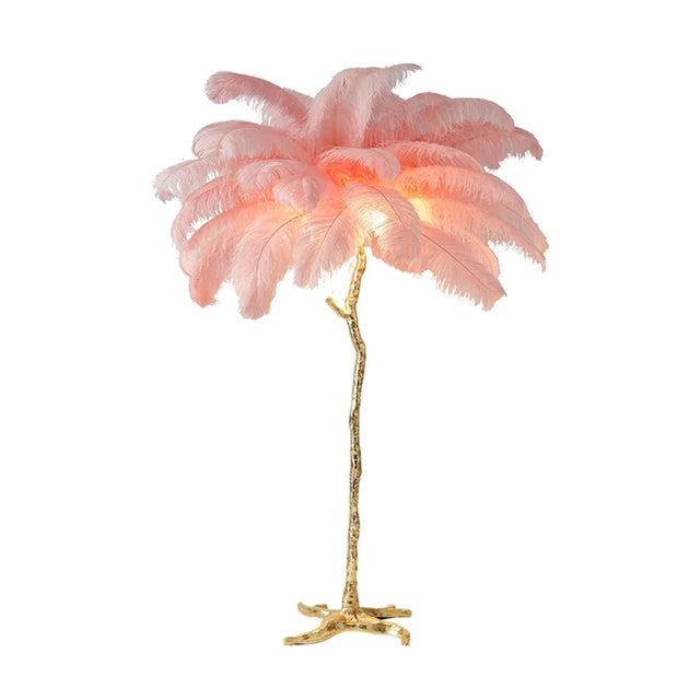 Modern Strutfjäder LED Golvlampa – Resin Sängbordslampa & Vardagsrum