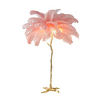 Modern Strutfjäder LED Golvlampa – Resin Sängbordslampa & Vardagsrum