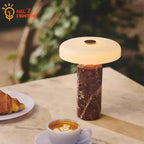 Bordslampa LED Touch – Laddningsbar Marmor