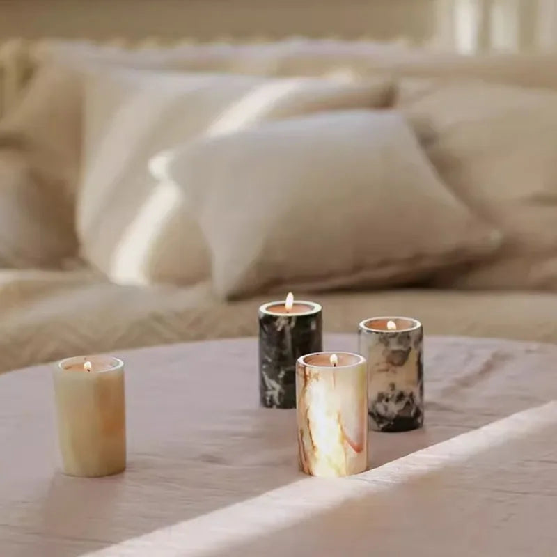 100% Naturlig Marmor Ljusstake – Romantisk Designer Hotell & Restaurant