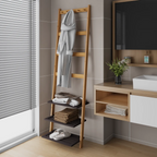 Bambu Kappstell med Skohylla – Naturlig & Koltänsfärg Hall & Entré