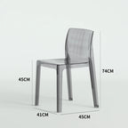Transparent Akryl Barpall – Skandinavisk Stil
