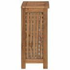 Tvättkorg Massivt Teak 35×25×60 cm – Naturlig Rustik Badrum & Sovrum